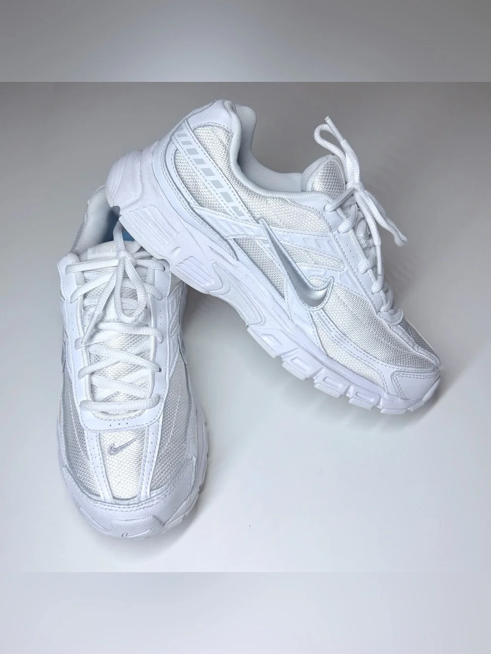Nike Women's Initiator Athletic Shoes 'Tripe White' Size- 9